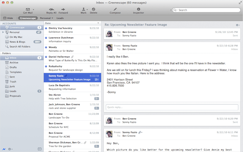 Email Client For The Mac